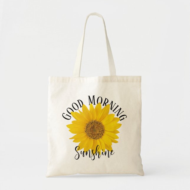 Bolsa Tote Bom Dia Amarelo Sol Amarelo (Frente)
