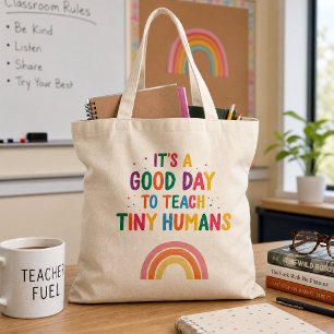 Bolsa Tote Bom Dia Para Ensinar Pequenos Humanos Professora A