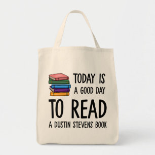 Bolsa Tote Bom dia para ler um livro do Dustin Stevens