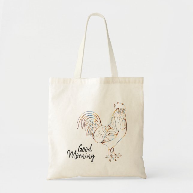 Bolsa Tote Bom dia - Saco do Galo (Frente)