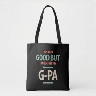 Bolsa Tote Bom Mas G-Pa   Presente para avô