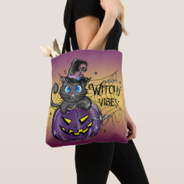 BOLSA TOTE BOMBA DE ALOJAMENTO DE GATO PRETO DE CASCA CUTA