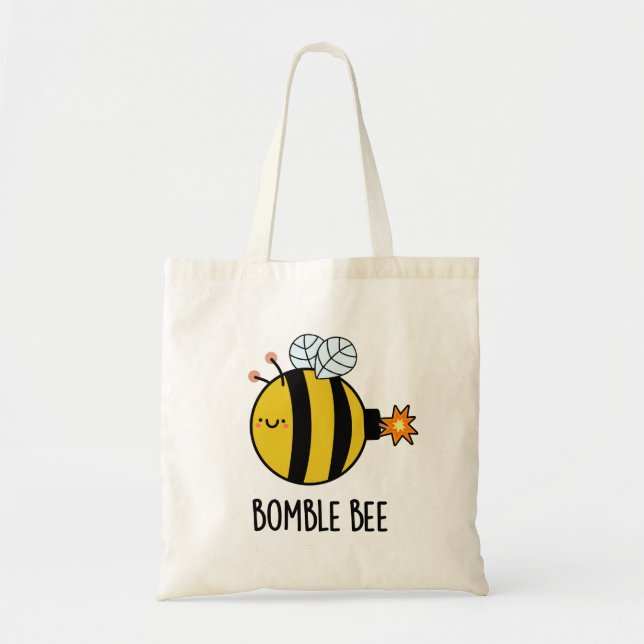 Bolsa Tote Bomba de Bomba Bumblebee Engraçado Bomba de Bomba  (Frente)