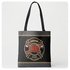 Bolsa Tote Bombeiro ADD NAME Crachá de Bombeiros