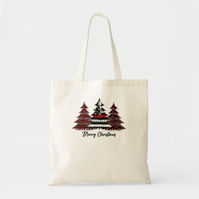 Bolsa Tote Bombeiro Bombeiro USA Flag Pine Trees Firemoon (Frente)