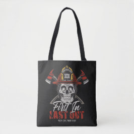 Bolsa Tote Bombeiro de NOME Personalizado Primeiro no Bombeir