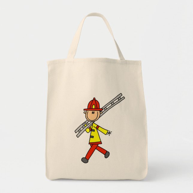 Bolsa Tote Bombeiro em forma de palito com escada (Frente)
