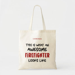 Bolsa Tote Bombeiro Fantástico Personalizado Engraçado Bombei