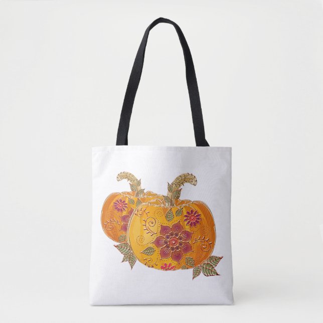 Bolsa Tote Bombeiros De Queda Com Flores (Frente)