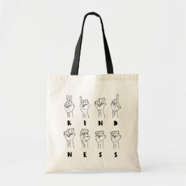 Bolsa Tote Bondade, Língua de Sinais Americana ASL - GraphicL