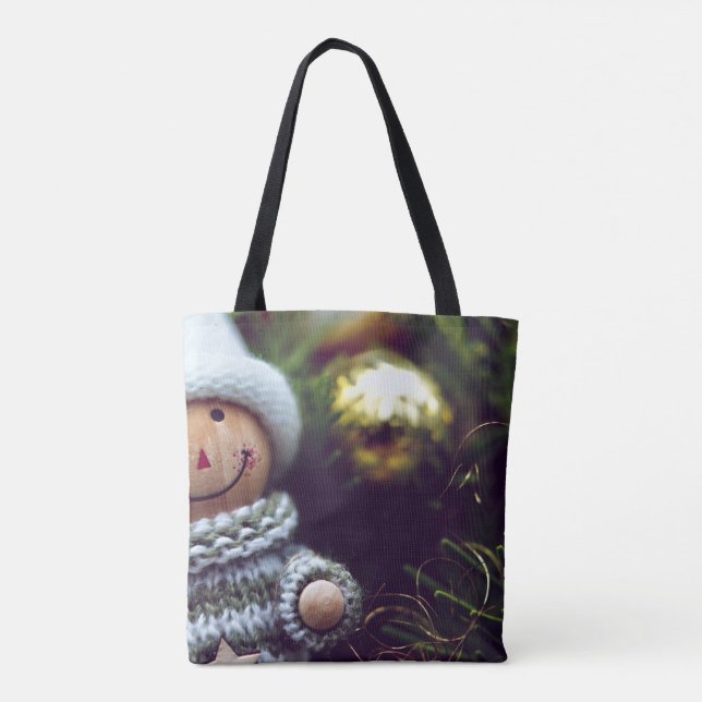 Bolsa Tote Boneca avançada para o feriado (Verso)