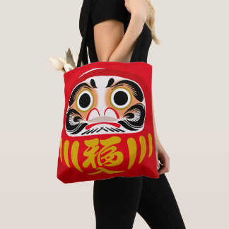Bolsa Tote Boneco Daruma (amuleto tradicional japonês de boa