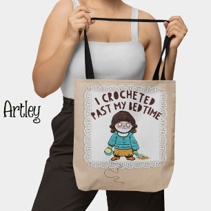 Bolsa Tote Boneco de crochê, crochê engraçado
