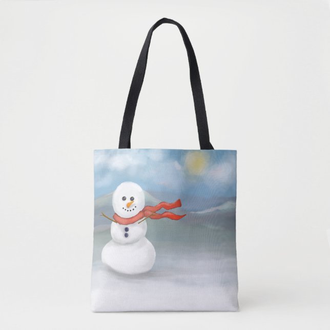 Bolsa Tote Boneco de neve (Frente)