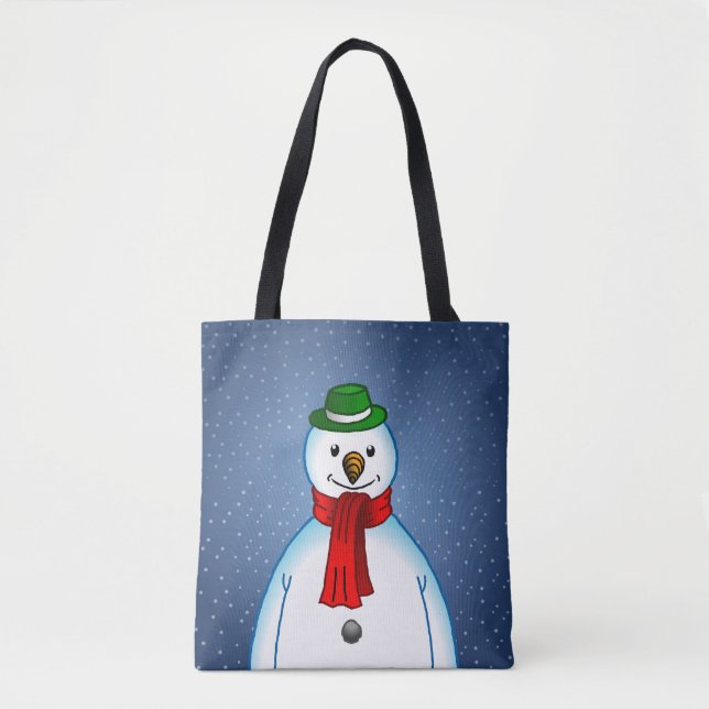 Bolsa Tote Boneco de Neve Alegre (Frente)