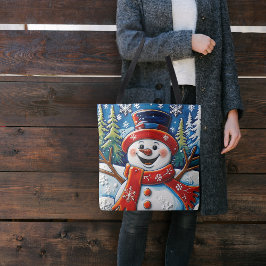 Bolsa Tote Boneco de Neve Animado
