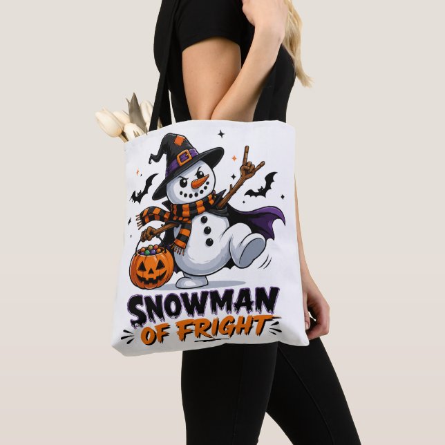 Bolsa Tote Boneco de Neve de Terror Halloween (Close Up)