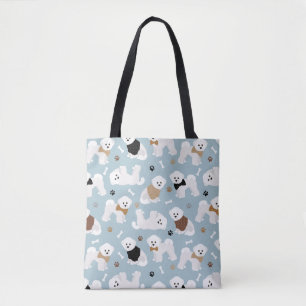 Bolsa Tote Bones do Bicon Frise e Pata Azul