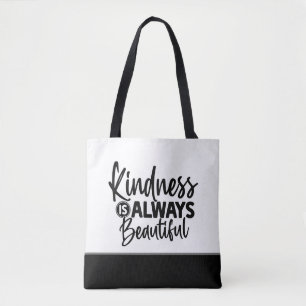 Bolsa Tote Bonita bondade é sempre uma bela tipografia