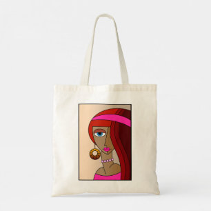 Bolsa Tote Bonita Cubismo Das Mulheres Ruivas