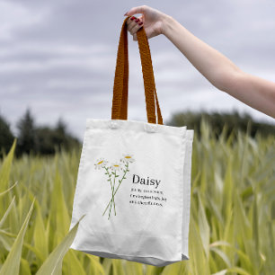 Bolsa Tote Bonita Daisy Feminine Girly