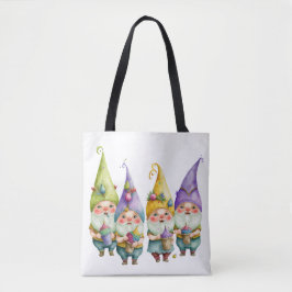 BOLSA TOTE BONITA E COROSA MARDI GRAS GNOMES