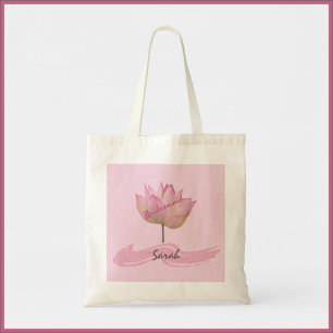 Bolsa Tote Bonita Flor de Lotus Rosa Bridesmaid Tote Bag