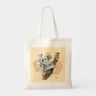 Bolsa Tote Bonita Koala Mãe e Bebê