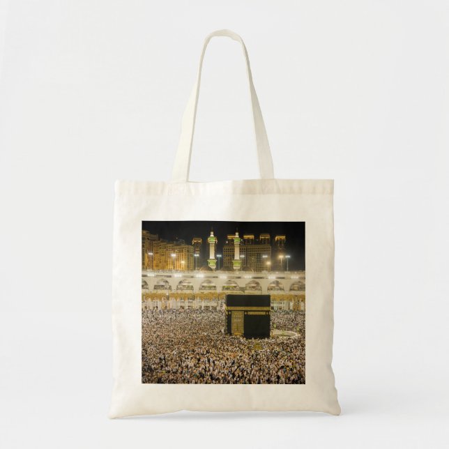 Bolsa Tote Bonita Mesquita Mecca, dote islâmico de caaba (Frente)