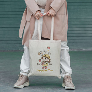 Bolsa Tote Bonita morango Tote Bag
