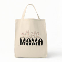 Bonita Saco de Tote Mama Bunny - Presente de Dia d