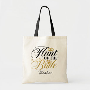 Bolsa Tote bonitinha Tia Bride adiciona nome Wedding