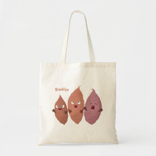 Bolsa Tote Bonitinho cantando batata-doce legumes