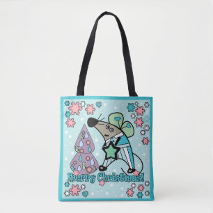 Bolsa Tote Bonitinho de Cartografia do Rato de Símbolo de Fe