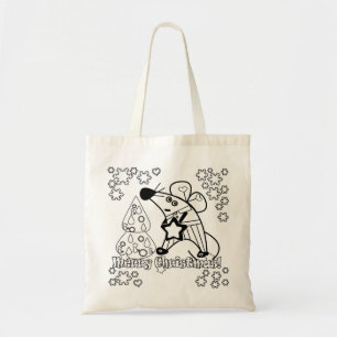 Bolsa Tote Bonitinho de Cartografia do Rato de Símbolo de Nat