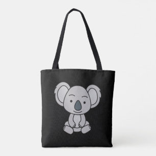 Bolsa Tote Bonitinho Koala Com Sorriso Sentado