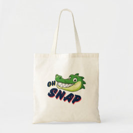Bolsa Tote Bonito Alligador de Cartoons Snappy Oh Engraçado D