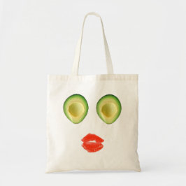 Bolsa Tote Bonito Avocado Face Verde Vermelho 4Rita