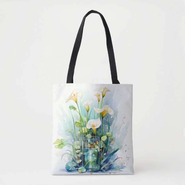 Bolsa Tote Bonito Blooming Calla Lily (Frente)