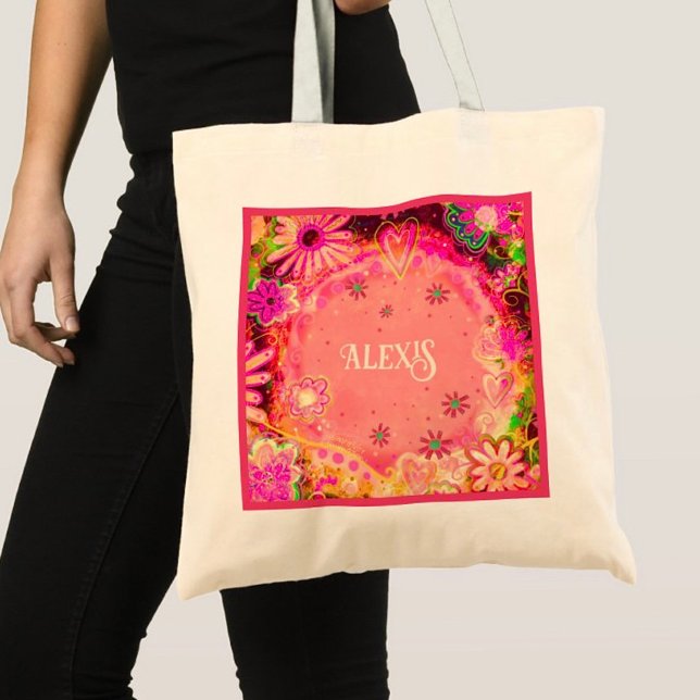 Bolsa Tote Bonito cor-de-rosa Inspirivência Toa Bag (Criador carregado)