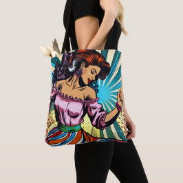 Bolsa Tote Bonito dançando Salsa Pop Art