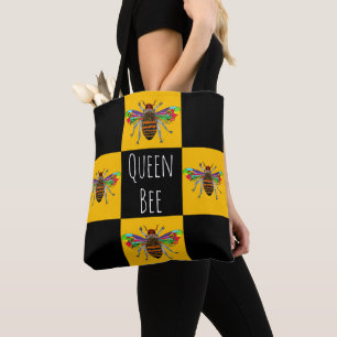 Bolsa Tote Bonito e colorido Bumble a sacola da abelha do mel
