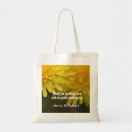 Bolsa Tote Bonito favor de casamento dandelion de flor silves