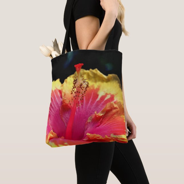 Bolsa Tote Bonito Flor Hibiscus Feche-Se (Close Up)