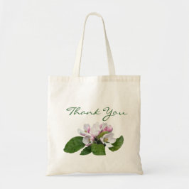 Bolsa Tote Bonito maçã rosa florescente favor do casamento ob