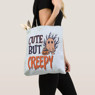 Bolsa Tote Bonito, mas assustador, Dia das Bruxas Fantasmas