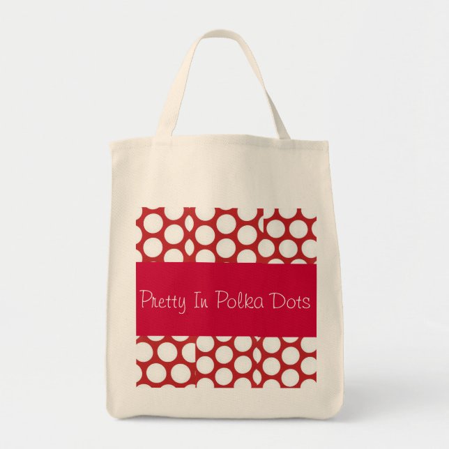Bolsa Tote Bonito na Coleção Bolinhas (Frente)