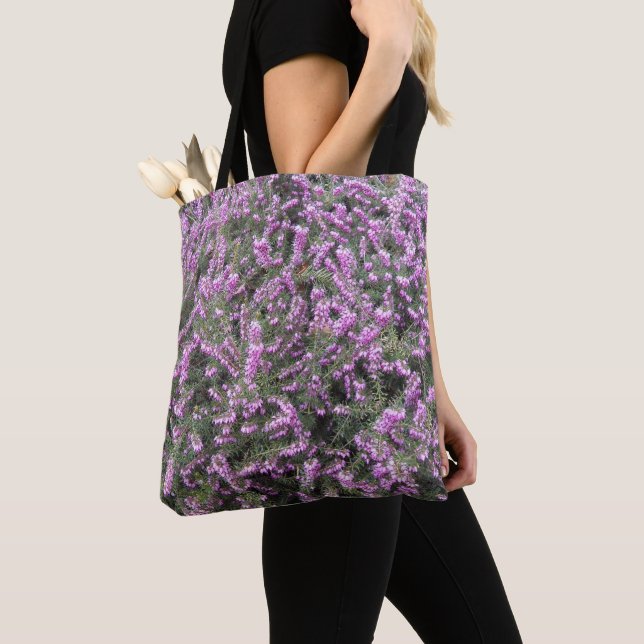 Bolsa Tote Bonito Purple Heather Floral (Close Up)