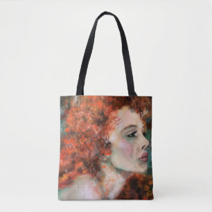 Bolsa Tote Bonito Redhead - Abstrato - Pintura Original