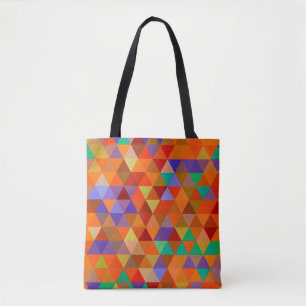 Bolsa Tote Bonito Triângulo padrão de inclinação I + suas ide